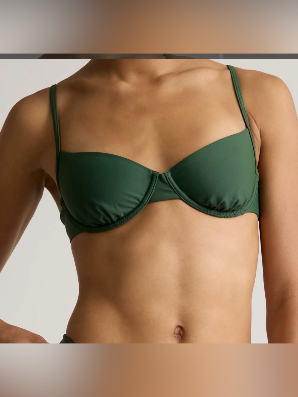 NWT- Quince Italian Demi Bikini Top